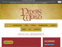 Tablet Screenshot of pipers-of-the-world.com